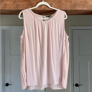 Adrianna Papell Blush Pink Blouse Size L